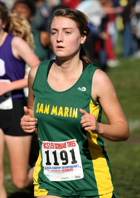 NCS XC D4  Girls-074.JPG - 2009 North Coast Section Cross Country Championships, Hayward High School, Hayward, California